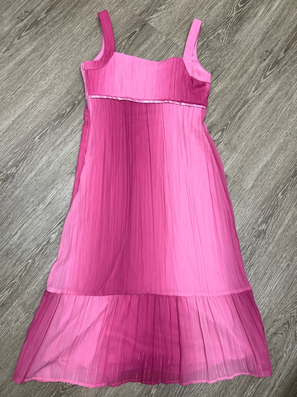 Vintage Hipnotix Pink Ombre Metallic Mini Dress Y2K Fairycore Size 6 - Picture 3 of 8